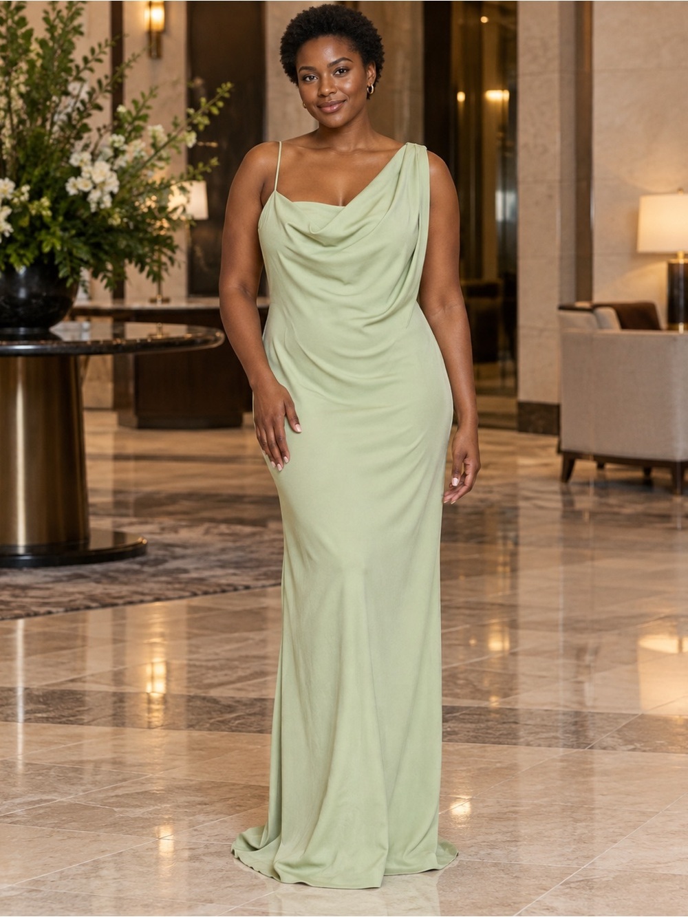 STAUD Elodie Dress in Pale Jade - Picture 2 of 8